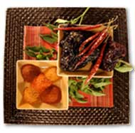 dried peppers and powder